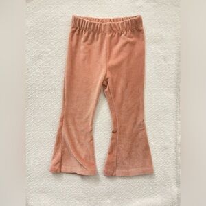 Jessica Simpson Pink Flared Velvet Micro Corduroy Pants